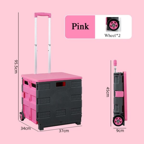 Foldable Storage Box Portable Shopping Cart Trolley Luggage Case Multifunctional Household Cart Supermarket Shopping Basket 6.jpg 640x640 6