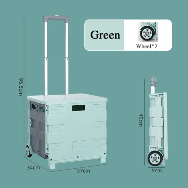 Qutiya hilanînê ya pêçandî Selika kirînê ya portable Trolley Boggage Case Karta Malê Pirfunctional Kirîna Supermarket