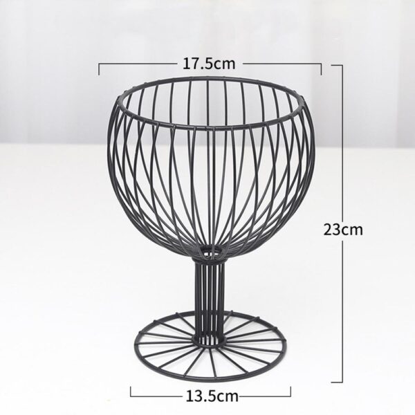 Fruit Basket Container Bowl Metal Wire Basket Kitchen Drain Rack Fruit Vegetable Storage Holder Snack Tray 4