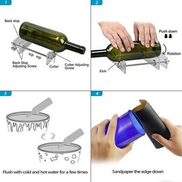 Glass Tool Professional For Bottles Cutting Glass Bottle DIY Cut Tools Machine Wine Beer With Screwdriver 5