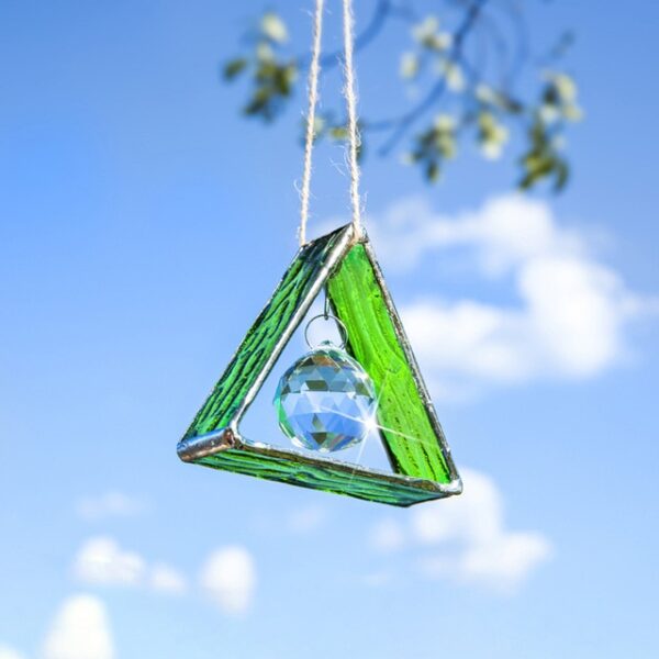 HD Stained Glass Tripod Figurine Rainbow Maker Crystal Ball Prisms Window Hanging Suncatcher Glass Paperweight 1.jpg 640x640 1