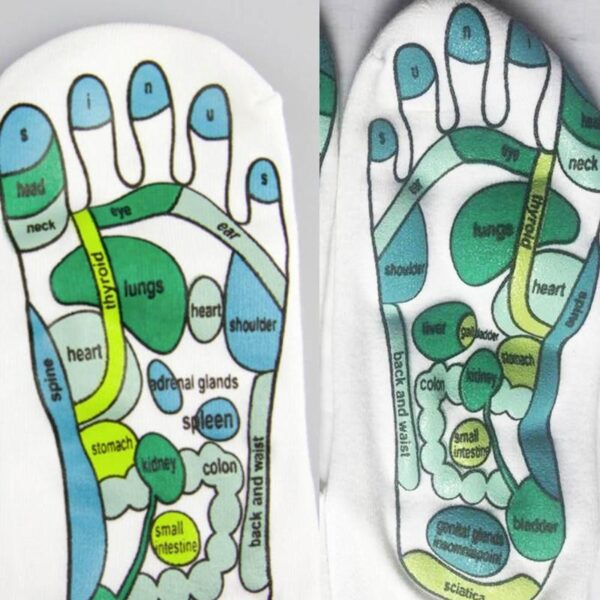 Hot Sale Acupressure Socks Physiotherapy Massage Relieve Tired Feet Reflexology Socks Foot Point Socks Full English 3