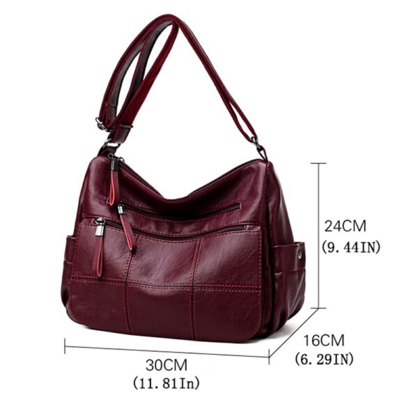 Hot Soft Leather Bolsa Luxury Ladies Hand Bags Babaye Crossbody Bags for Women Shoulder Messenger Bags 4