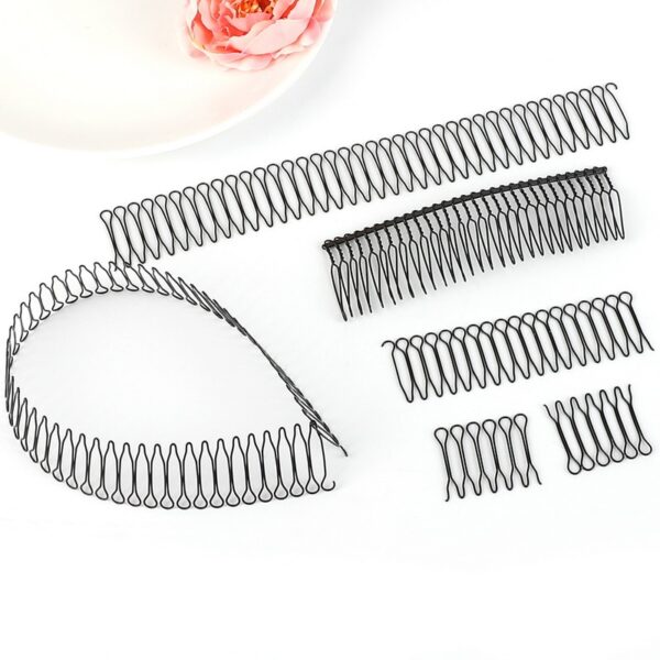 Koreaanse Stijl Professionele Vrouwelijke Roll Zwarte Curve Clip Pin Onzichtbare Bang Fringe Haar Kam Haaraccessoires