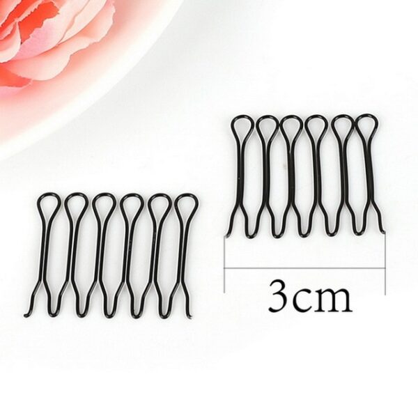 Korean Style Professional Poj Niam Yob Dub Curve Clip Pin Invisible Bang Fringe Cov plaub hau Txhuam plaub hau