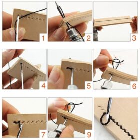 Leather Sewing Awl Kit Hand Stitcher Set - image 3