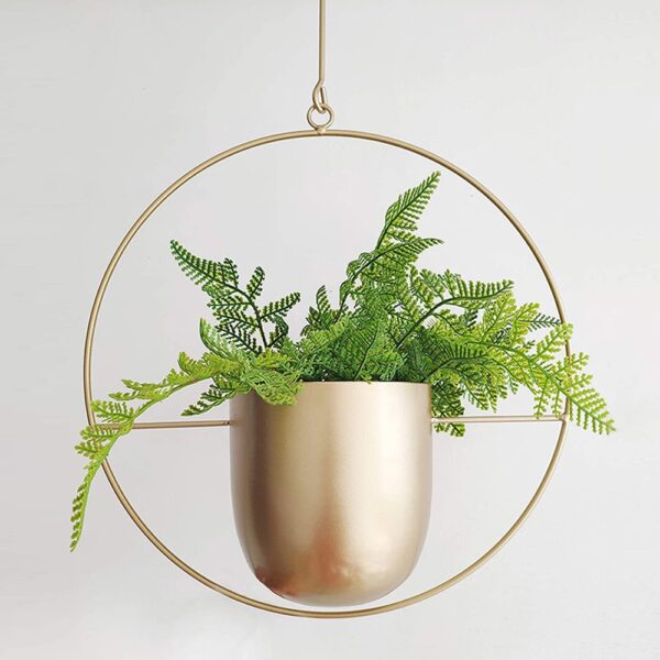 Metalen Opknoping Pot Plant Hanger Keten Muur Opknoping Planter Mand Bloempot Plant Houder Huis Tuin