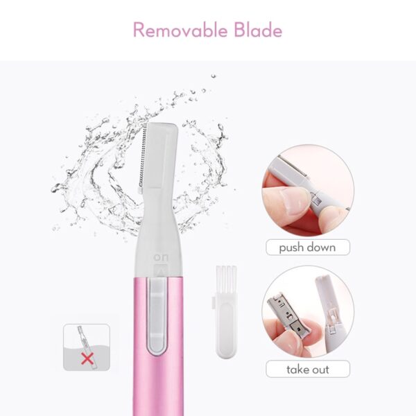 Mini Electric Intimate Haircut Pubic Trimmer Facial Bikini Eyebrow Epilator Female Painless Portable Battery Women Hair 3