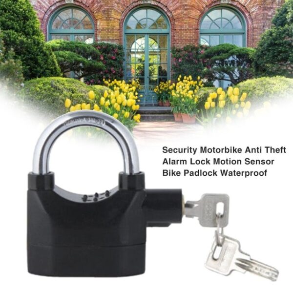Motorcycle Anti Theft Alarm Lock Warehouse Door Lock Bicycle Disc Brake Lock 110dB Accesorios Moto