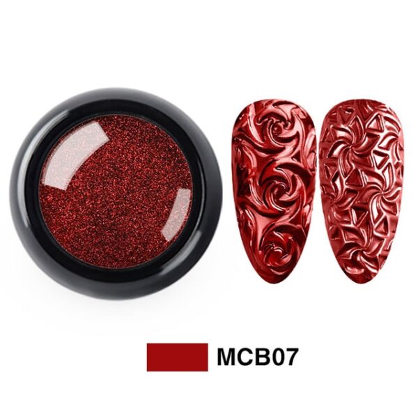 Nail Art Silicone Printing Template Nail Mold Powder Chrome Pigment Dust Environment Friendly 3D Relief DIY 4.jpg 640x640 4