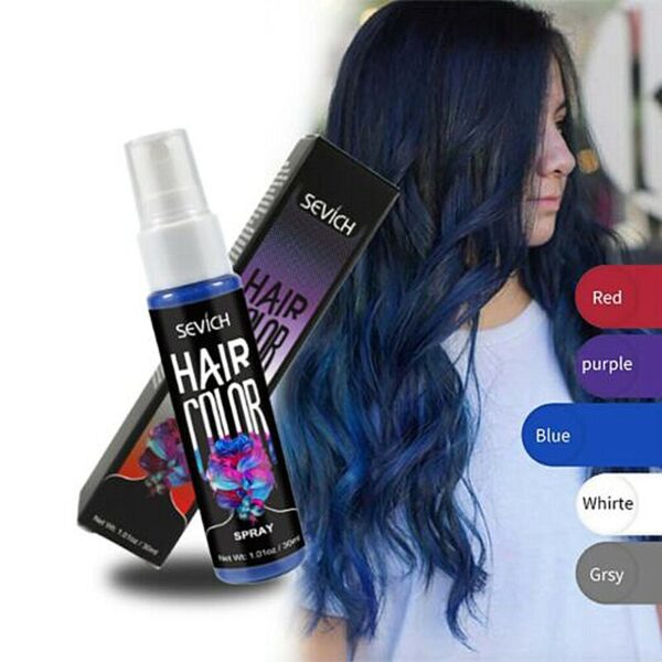 Nou 5 culori lichid spray de păr unisex petrecere Cosplay utilizare temporară de culoare vopsea de culoare nuanțată de durată 2