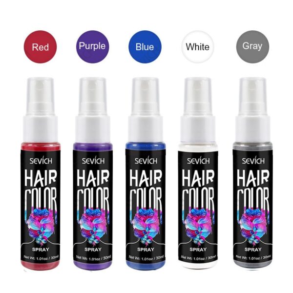 New 5 Awọ Liquid Irun Irun Spray Unisex Party Cosplay Lo Lo Igba awọ Awọ Irun Igbalode 3