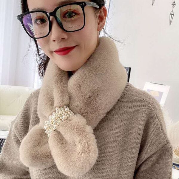 New Women Winter Warm Scarf Pearl Plush Bib Scarfs Thicken Imitation Rabbit Fur Scarf Winter Shawl 2.jpg 640x640 2