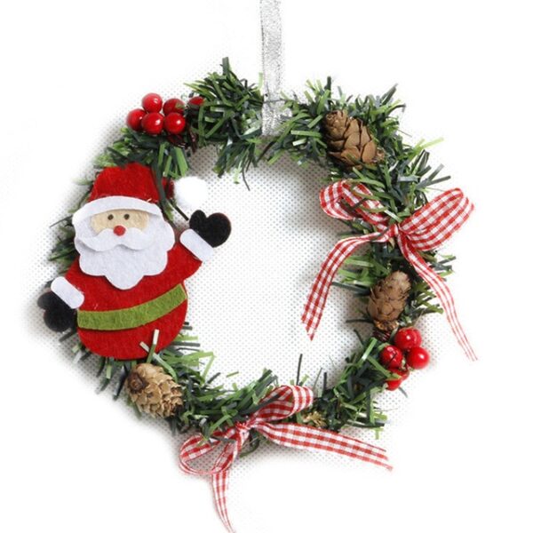 Bláthfhleasc Nollag Nice Mini PVC Ornáid Nollag Xmas Le Elk Snowman Santa Claus Baubles Bláthfhleasc na Nollag 1.jpg 640x640 1