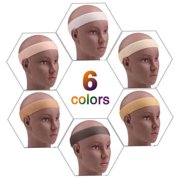 Fascia per parrucca antiscivolo Fascia per parrucca in silicone trasparente Banda elastica regolabile per parrucche in pizzo Fix 1