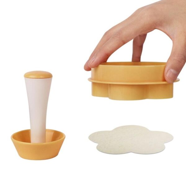 Pastry Dough Tamper Kit Kitchen Flower Round Cookie Cutter Set Cupcake Muffin Tart Shells Mold 1