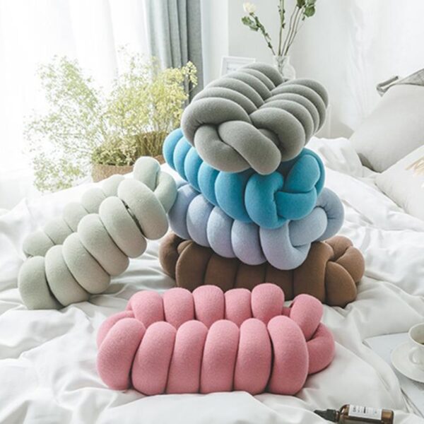 REGINA Creative Home Decor Sofa Bed Cushions Nordic Style Hand Knot Chair Back Seat Cushion Office 2