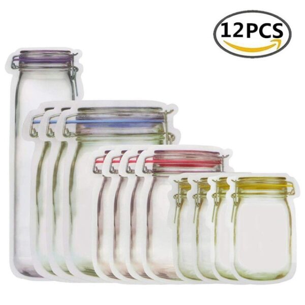 Reusable Mason Jar Bottles Bags Nuts Candy Cookies Bag Seal Fresh Food Storage Bag Snacks Zipper 2.jpg 640x640 2