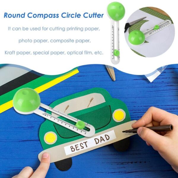 Round Cutting Knife Patchwork Compass Circle Cutter Scrapbooking Cutters for DIY paper cutting 2