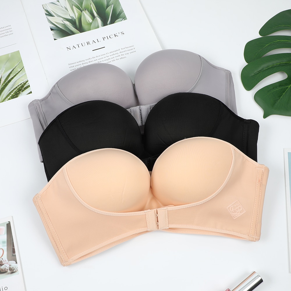 Wholesale front closure strapless bra For Supportive Underwear