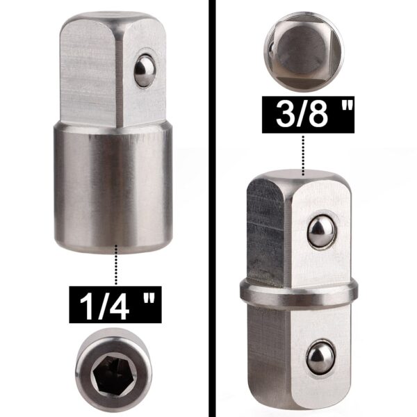 Cheie cu extensie universală Adaptor pentru chei auto cu clichet DIY 3 8 Cheie cu extensie universală pentru înlocuirea vehiculului 2