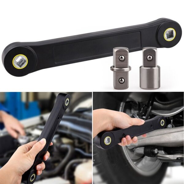 Adaptor Wrench Ratchet Wrench Automotive Leudachadh DIY 3 8 Wrench Leudachadh Uile-choitcheann airson Carbad