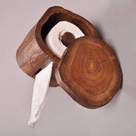 Wooden Toilet Paper Holder - image 5