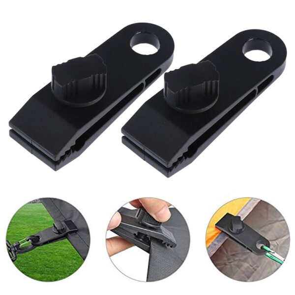 10pcs Clips Heavy Duty Hochwertige Durable Premium Lock Grip Markisenklemme für Überdachungen Camping Tarps 2