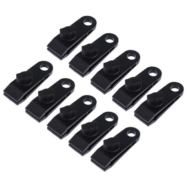 10 pcs Clips Heavy Duty High Quality Durable Premium Lock Grip Awning Clamp for Canopies Camping Tarps 4