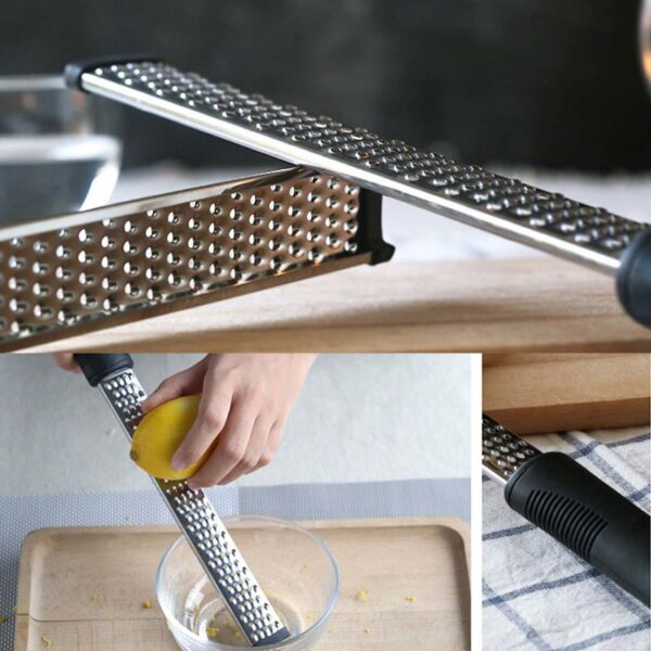 12 Inch Multifunctional Rectangle Stainless Steel Cheese Grater Tools Chocolate Lemon Zester Fruit Peeler Kitchen Gadgets 5