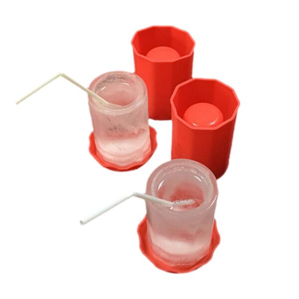 1PCS New Cup Shape Rubber Kitchen Accessories Frozen Ice Cream Tools DIY Ice Cube Shot Glass 1