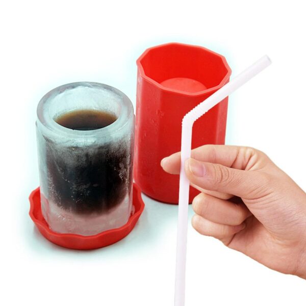 1PCS New Cup Shape Rubber Kitchen Accessories Frozen Ice Cream Tools DIY Ice Cube Shot Glass 2