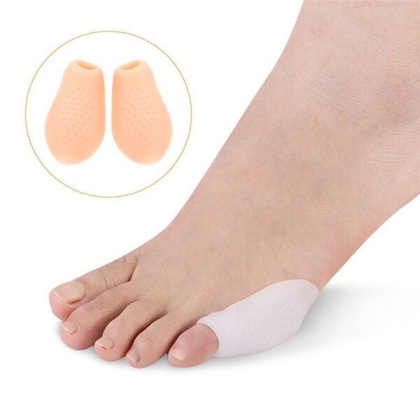 Vidole 2 Vidole Vidole Vidole vya Silicone Gel Toe Bunion Protector Breathable Hallux Valgus Toe Corrector Foot 1