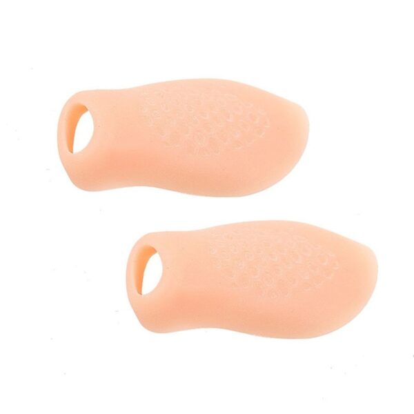 2 pezzi piccolo dito del pollice gel di silicone punta borsite protettore traspirante alluce valgo correttore della punta del piede 4