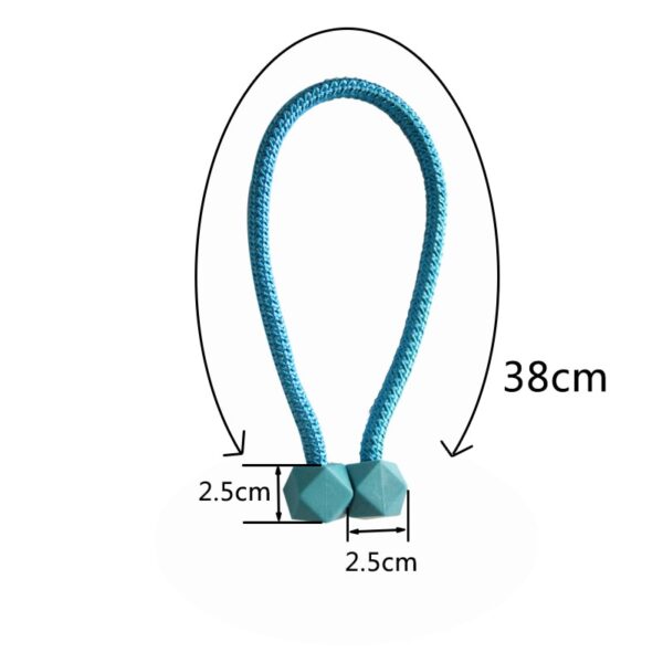 2Pcs Magnetic Curtain Tiebacks Decorative Curtain Holdback Rope Convenient Curtains Tie Backs Strong Magnet Curtain Holder 13