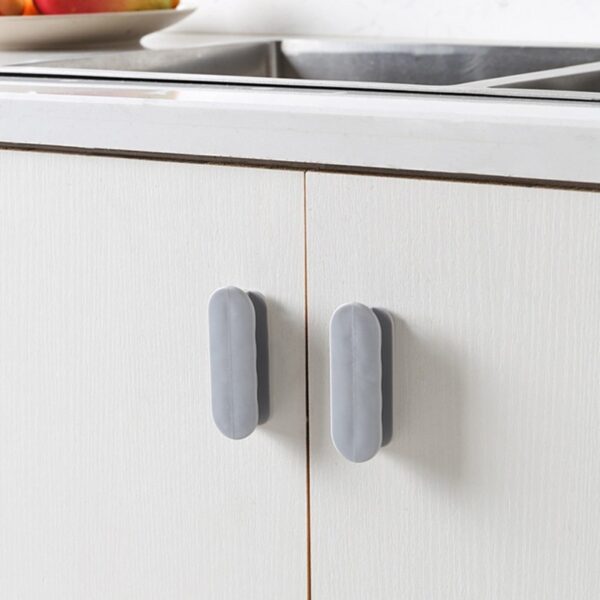 2pcs Self adhesive Handles for Doors Glass Window Cabinet Drawer Door Handle Sliding door handle push 1