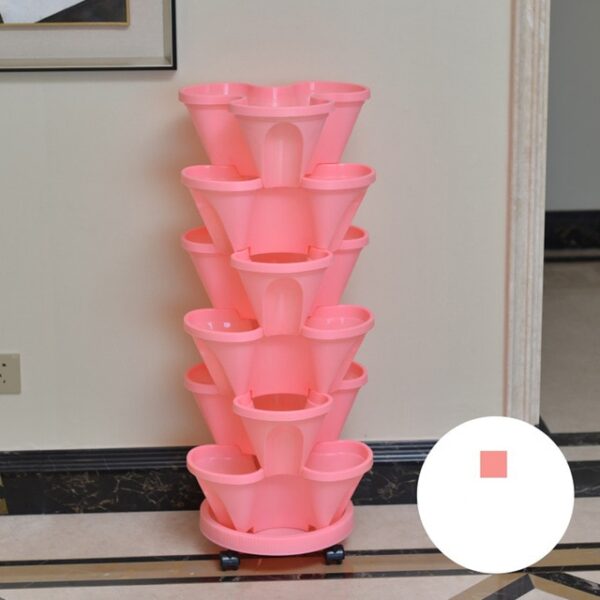 3 Dimensional Multi Layer Combination Flower Pot Strawberry Planting Pot Large 3 Petal Flower Pot Balcony 6.jpg 640x640 6