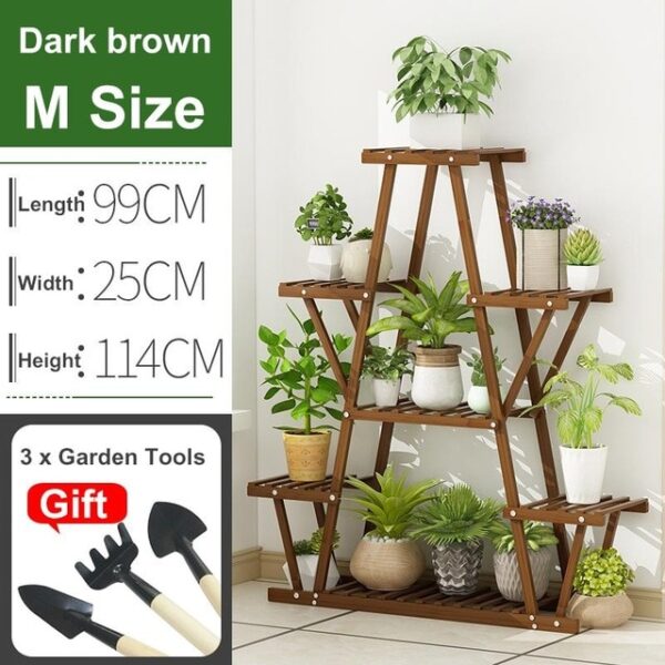 3 Tier Wooden Plant Stand Flower Rack Bonsai Display Shelf Holder Garden Balcony Patio Flower Stands 4.jpg 640x640 4