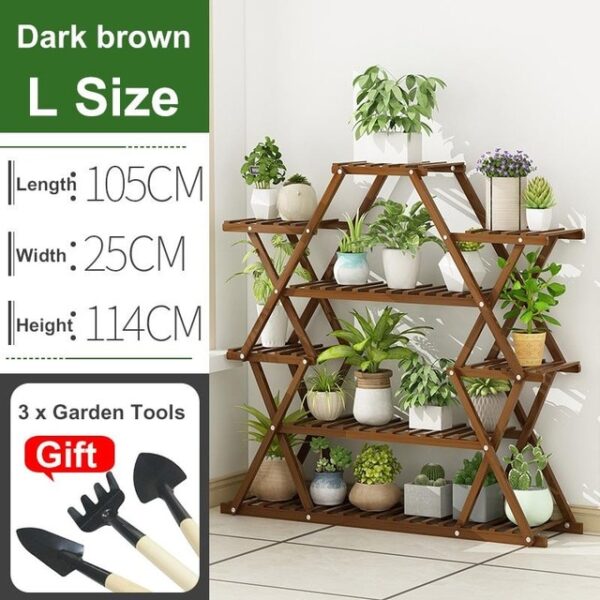 3 Tier Wooden Plant Stand Flower Rack Bonsai Display Shelf Holder Garden Balcony Patio Flower Stands 5.jpg 640x640 5