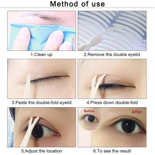 720 1056PC Invisible Double Eyelid Tape Self Adhesive Transparent Eyelid Stickers Slim Wide Waterproof Fiber Stickers 5