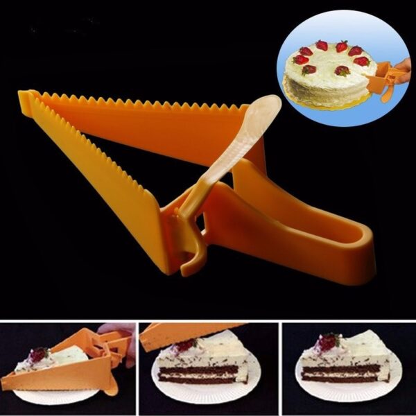 Coltello per torta regolabile Separatore per torta in plastica Taglierina per pane Affettatrice Fissatore per taglio Accessori da cucina Strumento per cottura della pasticceria 3