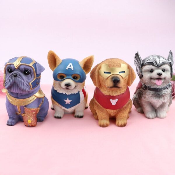 Avenge Corgi Pet Prydnad Spargris Söt djur dekoration Presentbil Interiör Harts Hund Craft