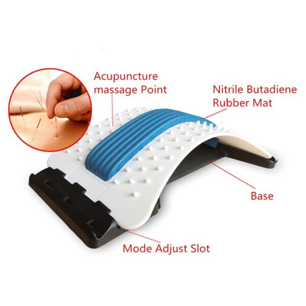 Back Stretcher Massager Fitness Gym Equipment For Home Stretch Equipment Lumbar Support Relaxation Spine Pain Relieve 1