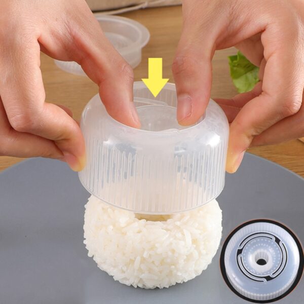 Donut Round Rice Ball Mold Non Stick Sushi Maker DIY Easy Rice Ball Press Mold Children 7