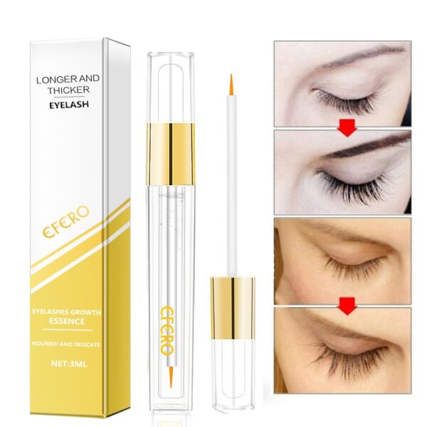 EFERO Eye Serum Eyelash Enhancer Eye Lash Serum Treatment Makeup Eye Lash Extensions Mascara Thicker Longer 1