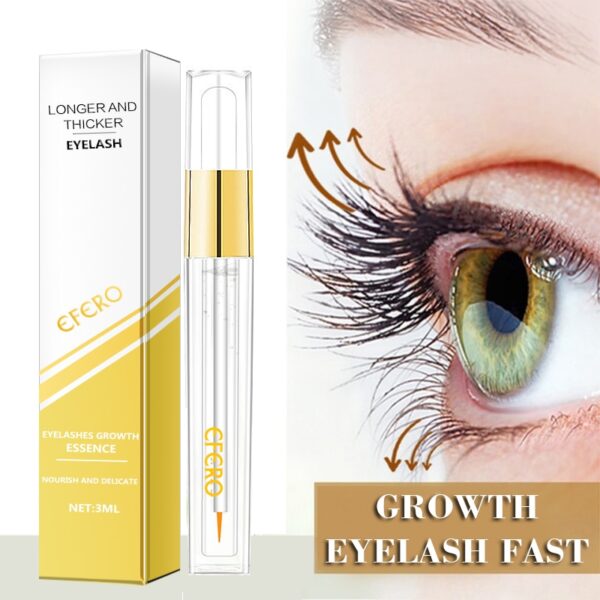 EFERO Eye Serum Eyelash Enhancer Eye Lash Serum Treatment Makeup Eye Lash Extensions Mascara Thicker Longer 3