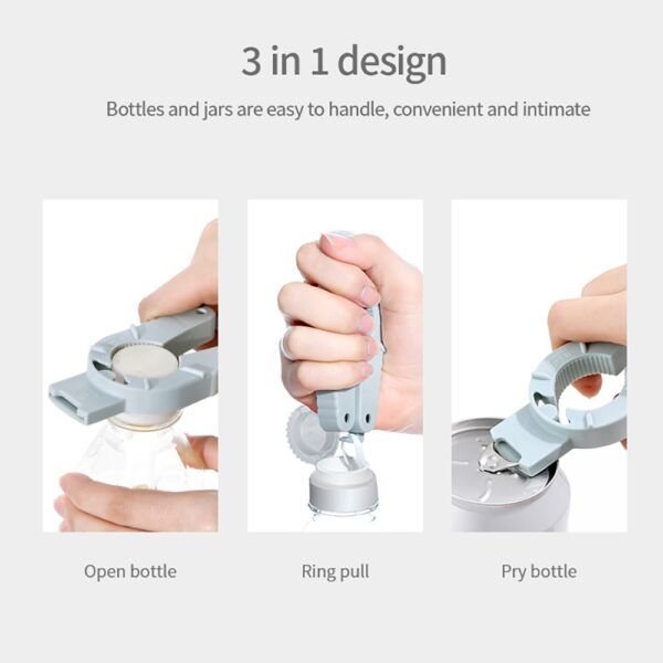 FaSoLa 3 in 1 Multifunction Magnetic Bottle Opener Can Drink Bottle Soy Sauce Bottle Manual Corkscrew 1