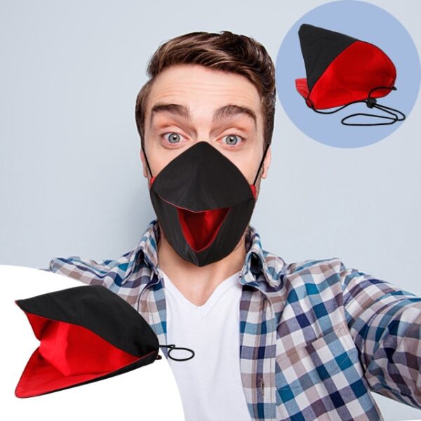 Maskên 3d yên beak ên Funny Ji Bo Rûyê Jinan Mêran Moda Cute Fabric Protec Maske Foldable Reusable