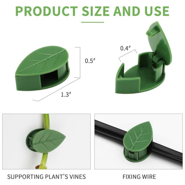 Garden Plant Clip Self adhesive Household Vine Holder Greenhouse Bracket Pole Fixed Clamp Plants Seeding Grafting 1