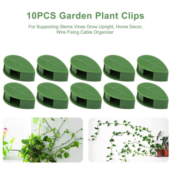 Garden Plant Clip Self adhesive Household Vine Holder Greenhouse Bracket Pole Fixed Clamp Plants Seeding Grafting